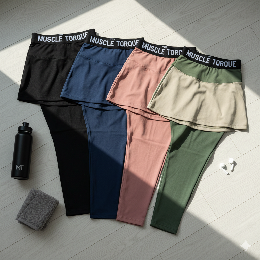 Muscle Torque Skirted Leggings: The Modest Activewear Solution for Women | muscletorque.shop