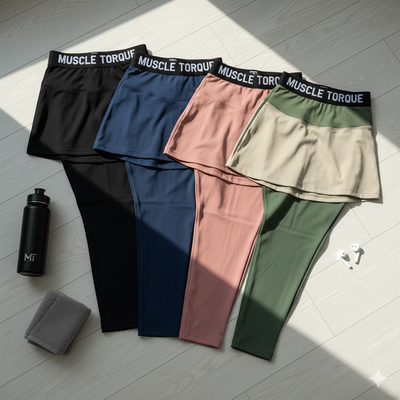 Muscle Torque Skirted Leggings: The Modest Activewear Solution for Women | muscletorque.shop