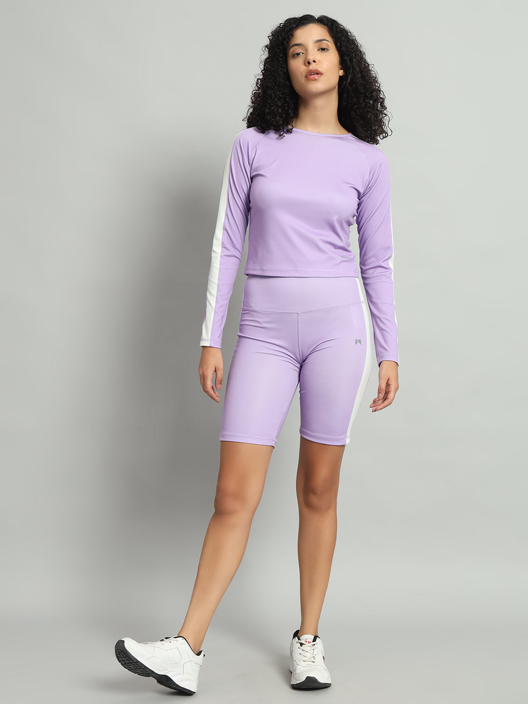 BoneDry High Waist Side Panel Capri - Purple