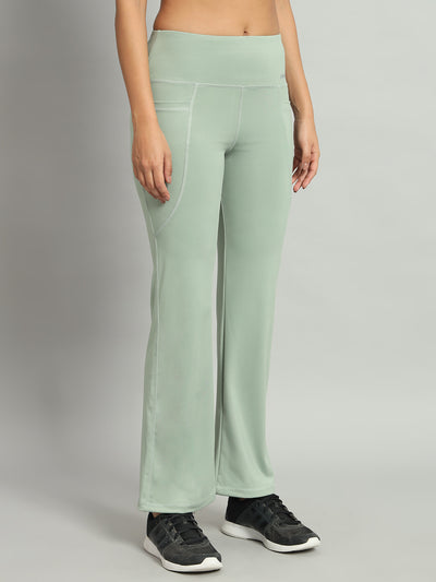 High Waist Polyster Workout Flare Pant