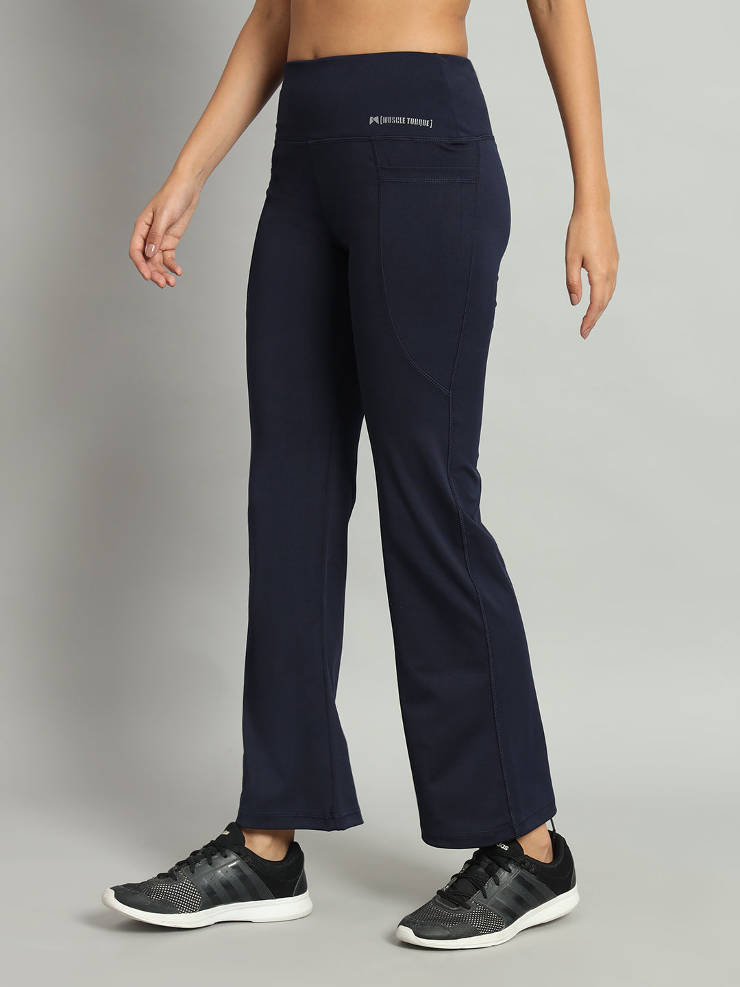 High Waist Polyster Workout Flare Pant