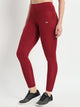 Bone-Dry High Rise Workout Tight With side Pocket - Maroon