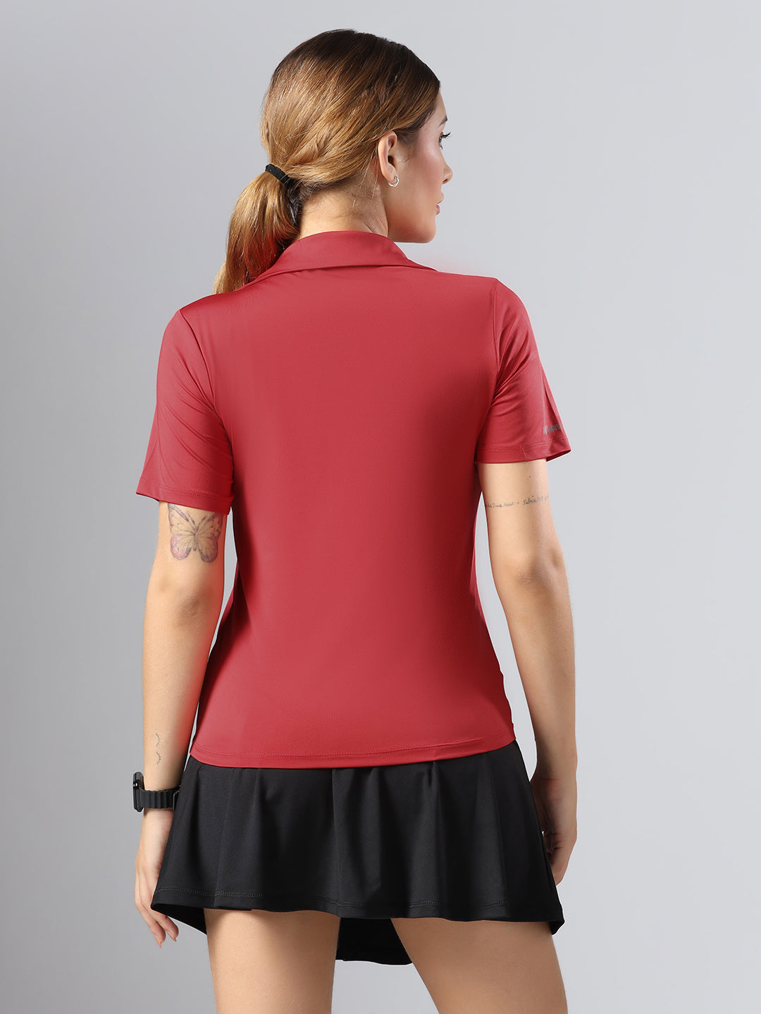 Bone-Dry Workout Polo T-Shirt - Maroon