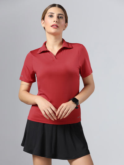 Bone-Dry Workout Polo T-Shirt - Maroon
