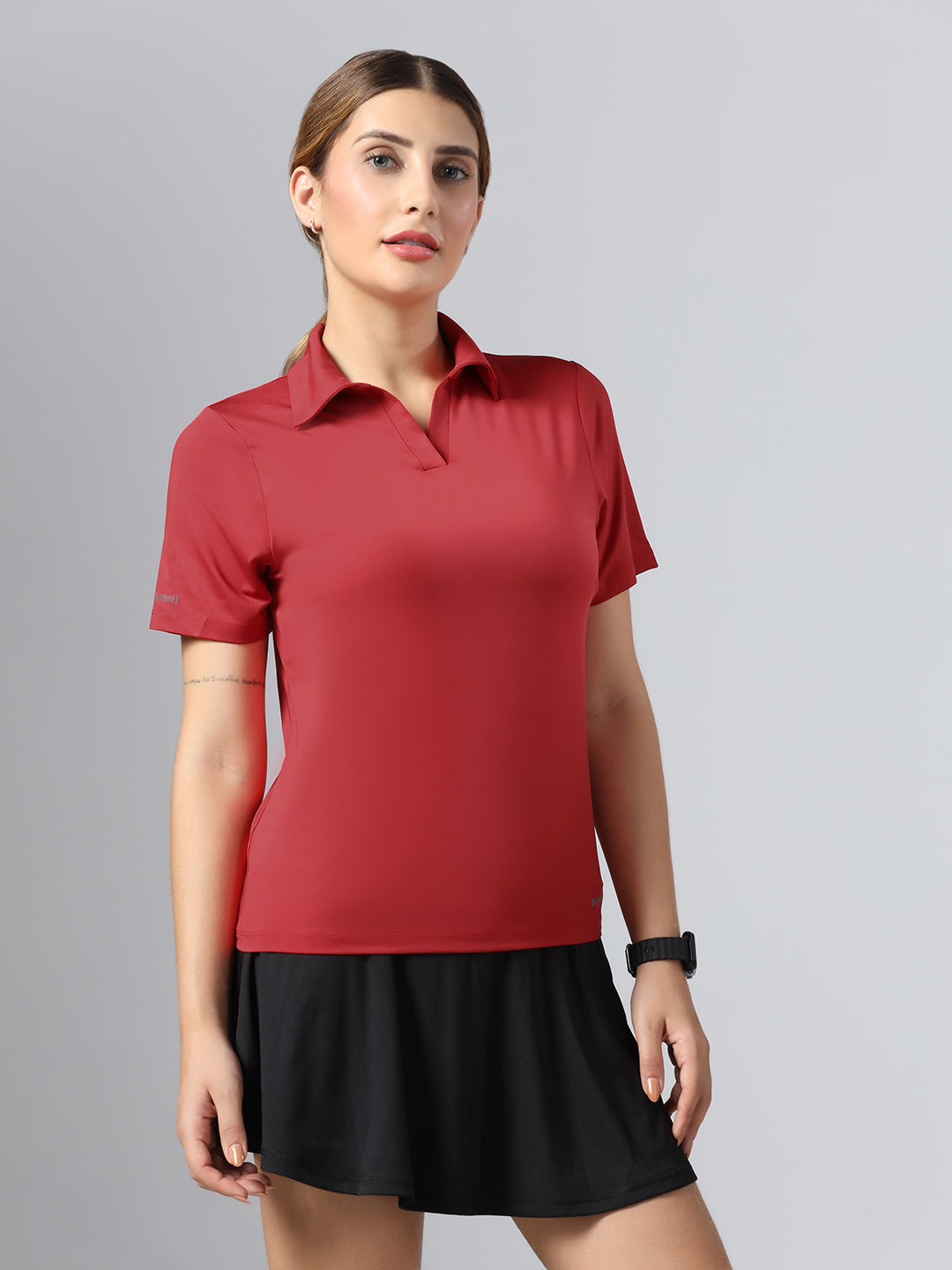 Bone-Dry Workout Polo T-Shirt - Maroon