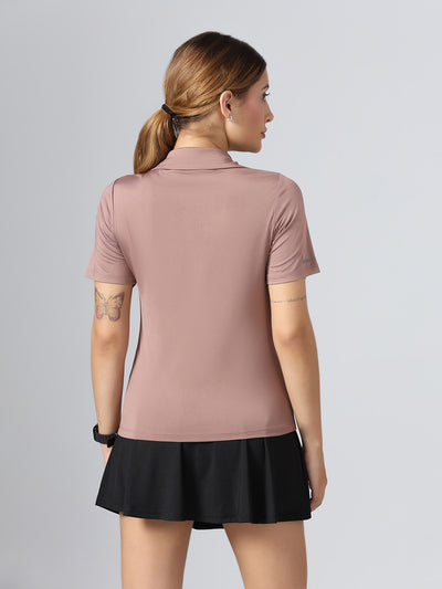 Bone-Dry Workout Polo T-Shirt - Peach