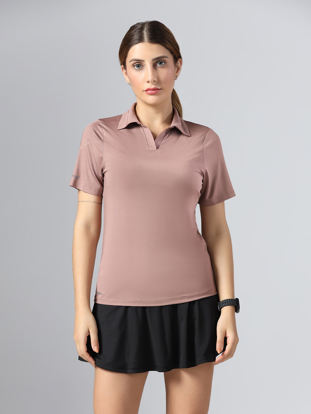 Bone-Dry Workout Polo T-Shirt - Peach