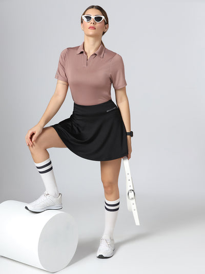 Bone-Dry Workout Polo T-Shirt - Peach