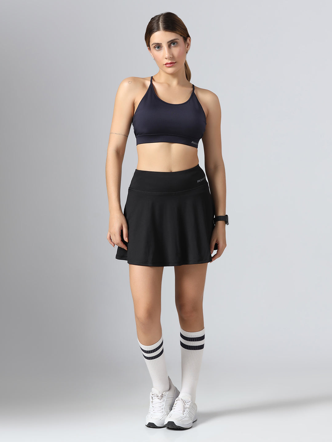 BoneDry Medium Support Beginner Sports Bra - Navy Blue