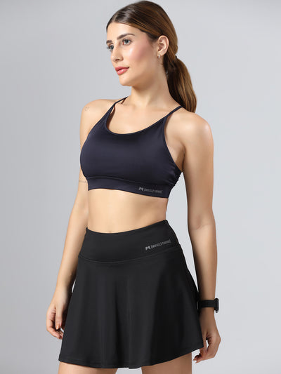 BoneDry Medium Support Beginner Sports Bra - Navy Blue