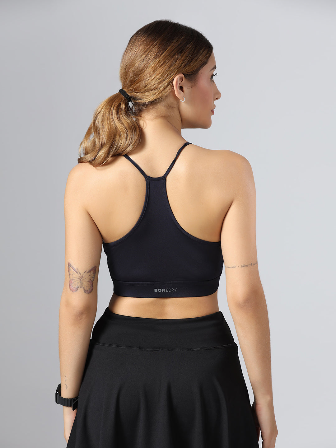 BoneDry Medium Support Beginner Sports Bra - Navy Blue