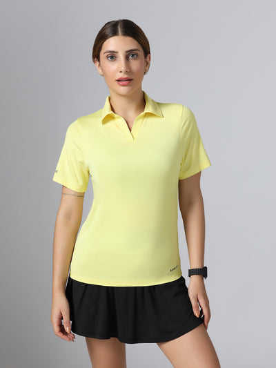 Bone-Dry Workout Polo T-Shirt - Neon Yellow
