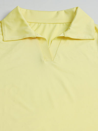 Bone-Dry Workout Polo T-Shirt - Neon Yellow