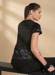 Workout Longline T-shirt - Fire Back Print (Reflective)
