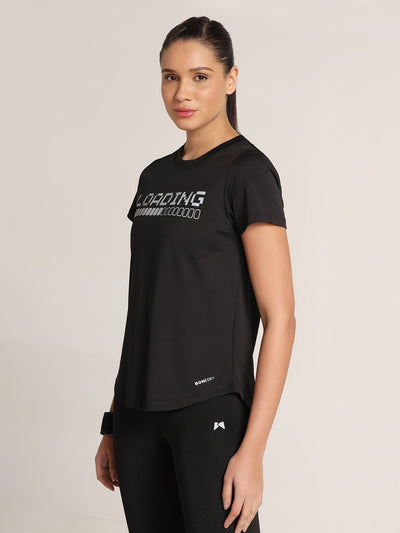 Workout Longline T-shirt - Reflective Loading Print