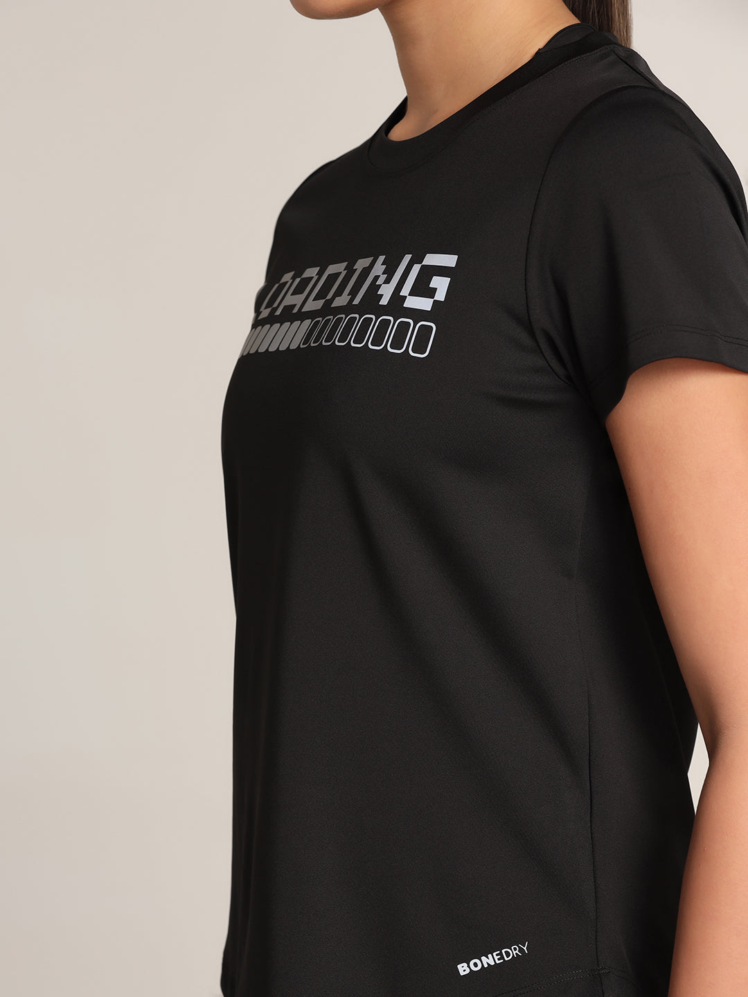 Workout Longline T-shirt - Reflective Loading Print