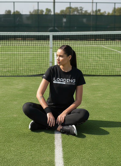 Workout Longline T-shirt - Reflective Loading Print