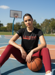 Workout Longline T-shirt - Red Loading Print