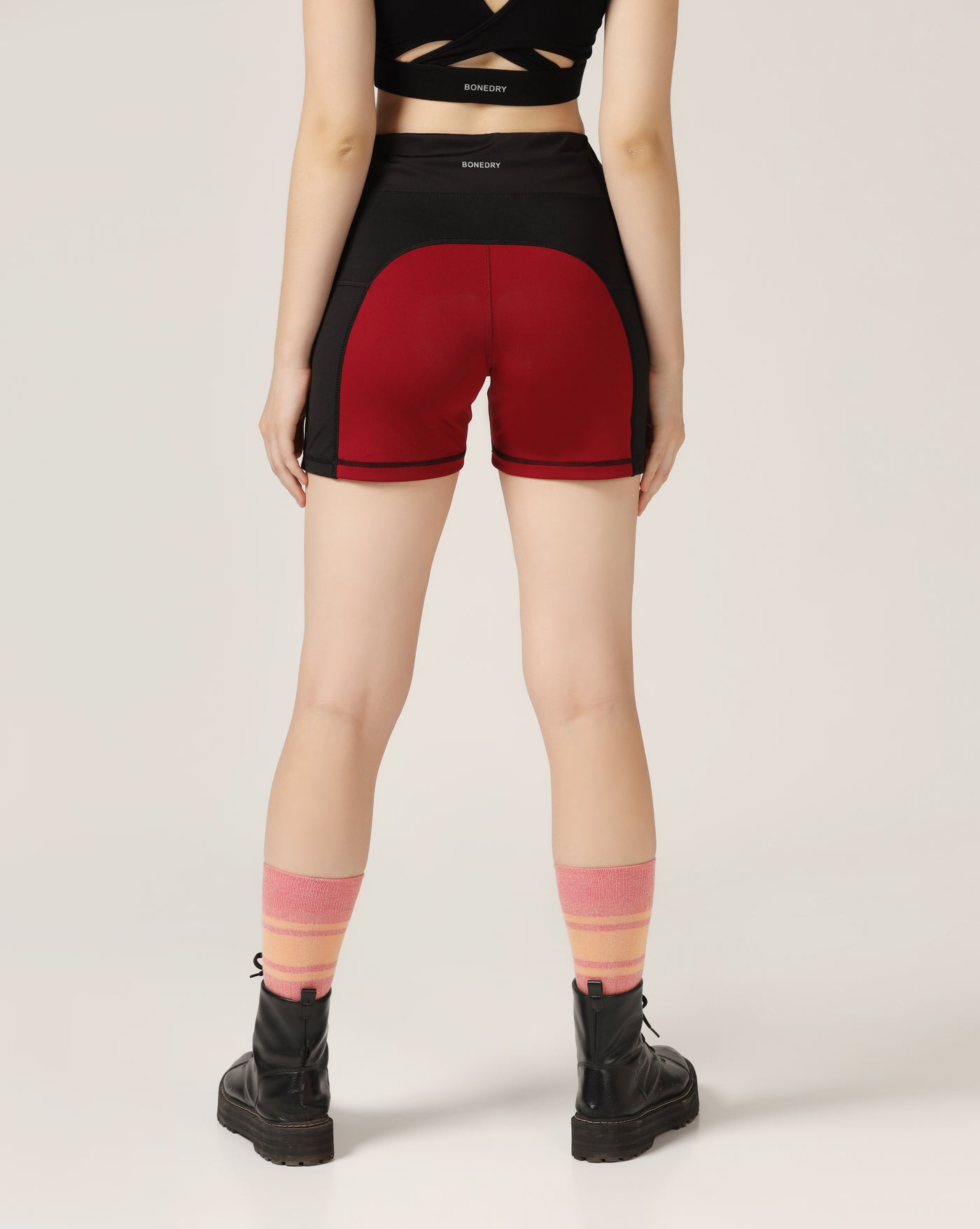 High Waist Shorts With Hip Support – Black