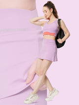 High Waist Short Skort – Purple