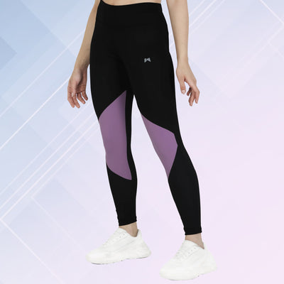 Bone Dry Medium Waist Knee Panel Tight – Purple