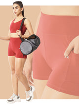 High Waist Cycling Short – Maroon