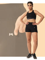 High Waist Cycling Shorts – Black