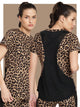 Leopard Print Workout with Mesh Tshirt