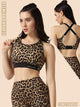High Impact Cross Hook Sports Bra – Leopard Printed