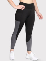 Medium Waist Running Tight – Black & Grey