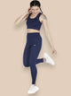 High Waist tight with high impact sports bra