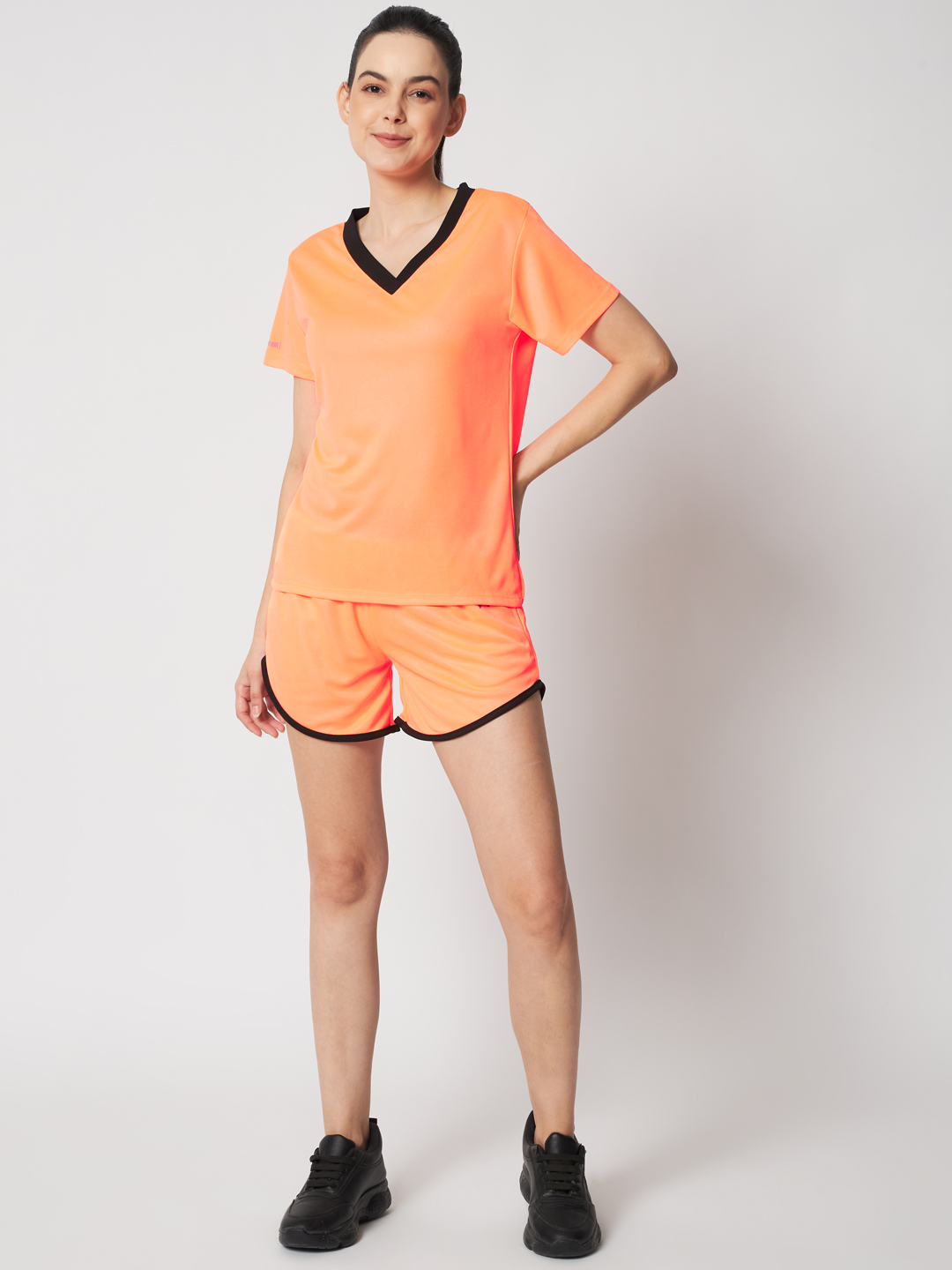 Pocket Stride Shorts - Neon Orange
