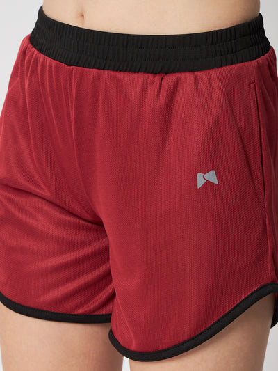 Pocket Stride Shorts -Maroon