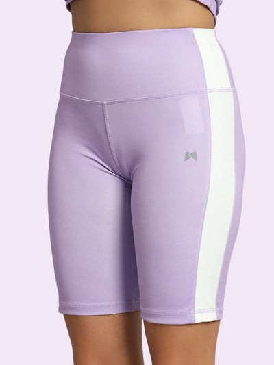 BoneDry High Waist Side Panel Capri - Purple