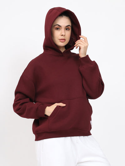 Solid Fleece Hoodie SweatShirt 550GSM