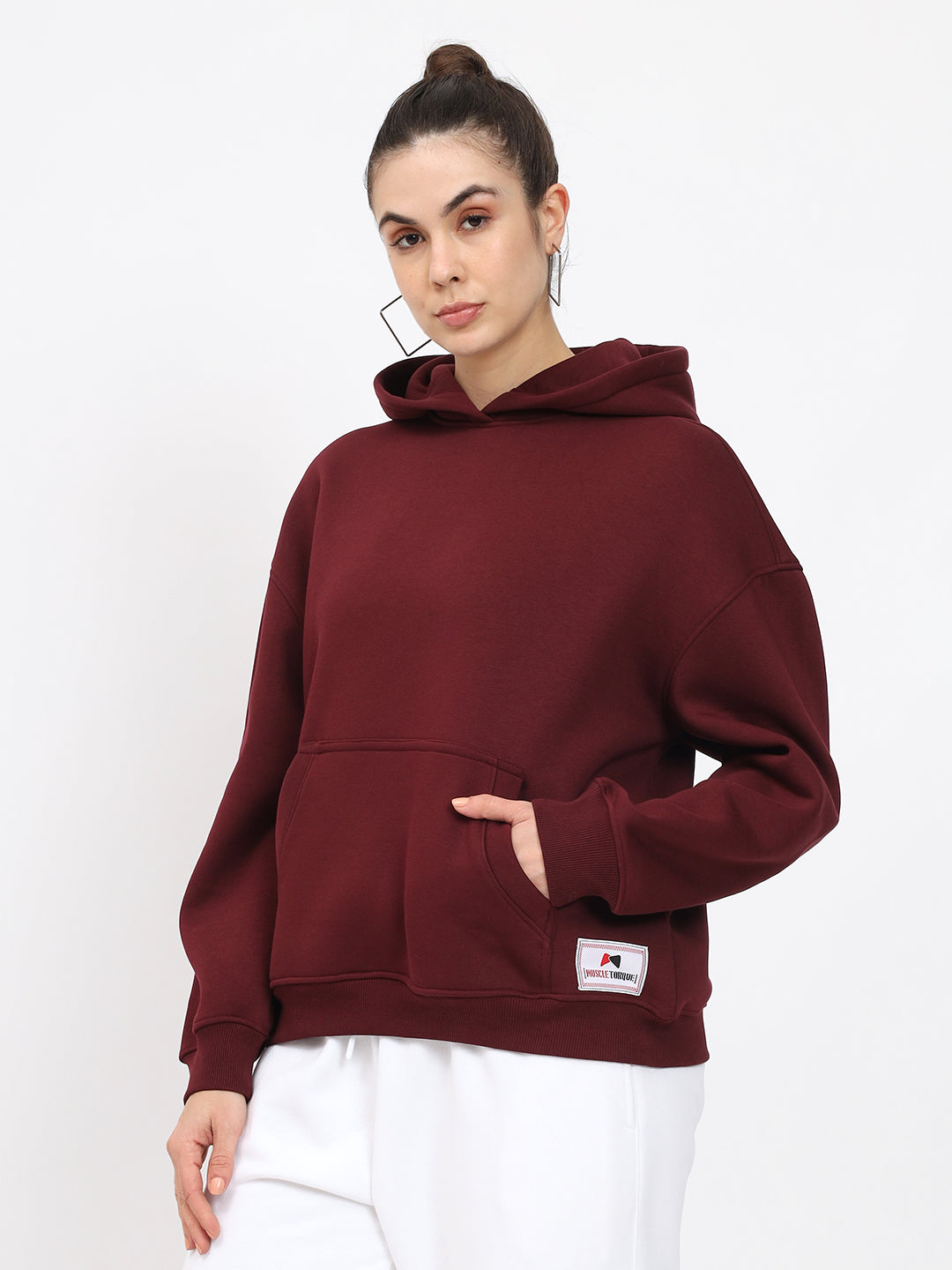 Solid Fleece Hoodie SweatShirt 550GSM