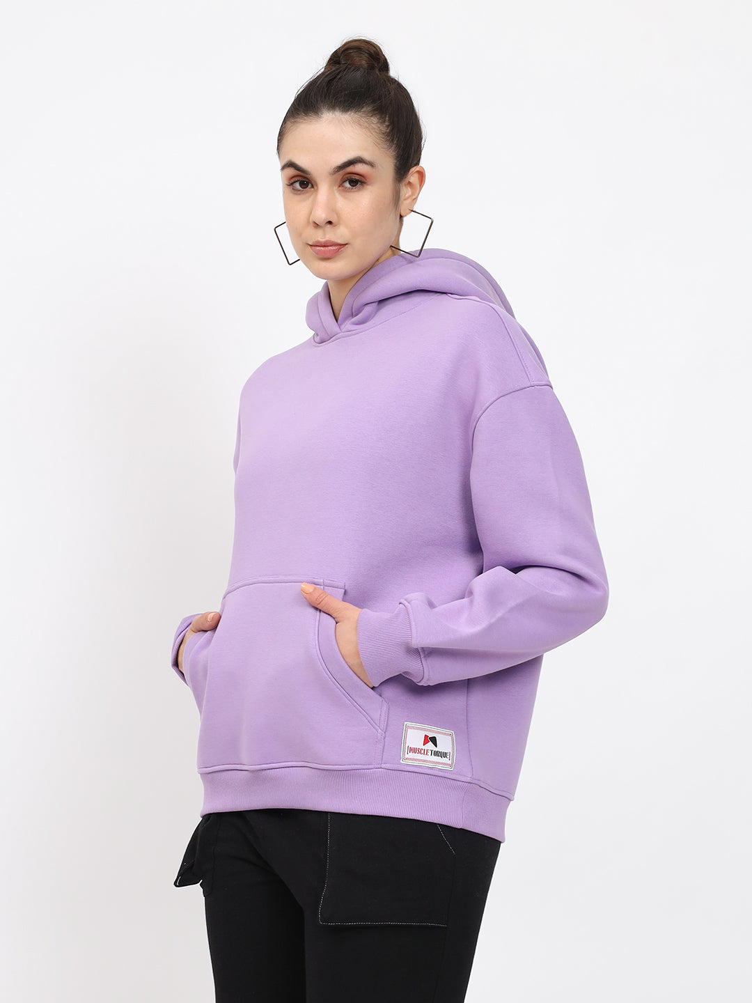 Solid Fleece Hoodie SweatShirt 550GSM