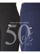 Combo of two High Waist Seamless Tights - Blue & Black