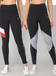 Combo of two High Waist Reflective Prints Tights - Black