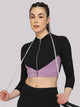 Front Zipper Sports Bra – Purple