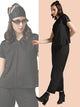 Lazy day Cord-Set With Comfort T-shirt & Pyjama - Black