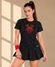 Workout Longline T-shirt - Spider Print