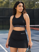 High Waist Short Skort – Black