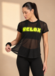 All Mesh T-shirt – Relax Print (Neon Green)