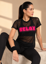 All Mesh T-shirt – Relax (Pink Print)