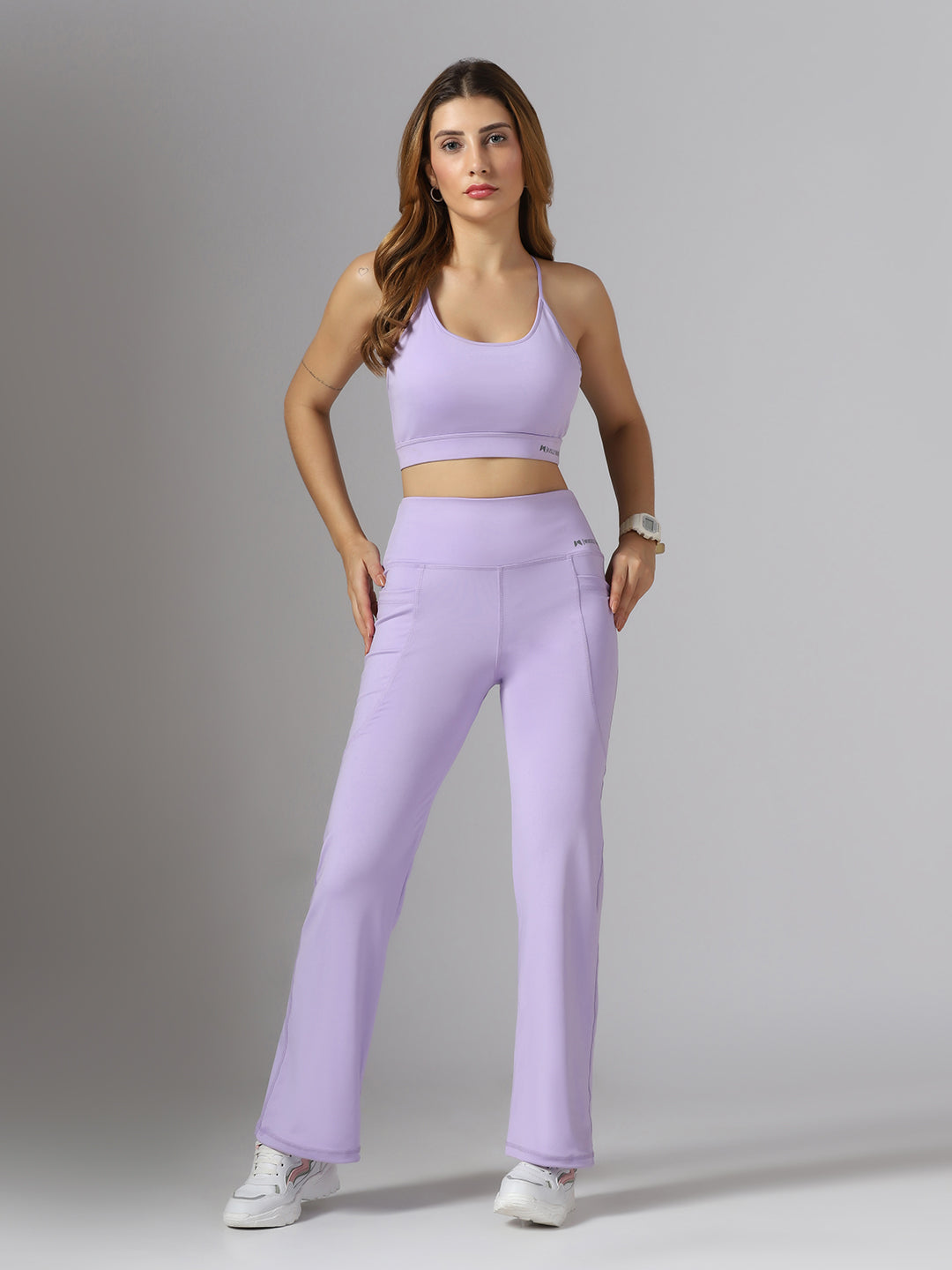Bone-Dry High Rise Workout Flare Pant - Purple
