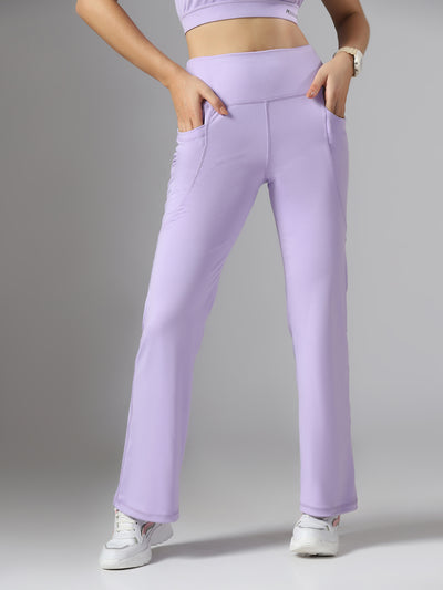 Bone-Dry High Rise Workout Flare Pant - Purple