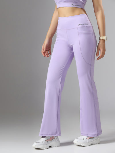 Bone-Dry High Rise Workout Flare Pant - Purple