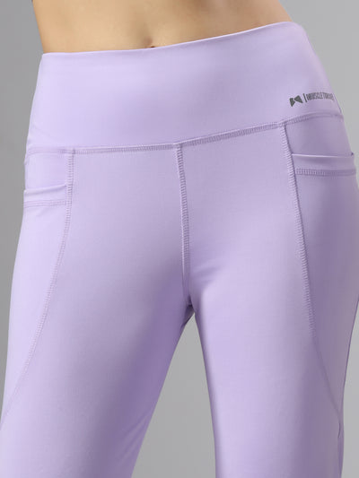 Bone-Dry High Rise Workout Flare Pant - Purple