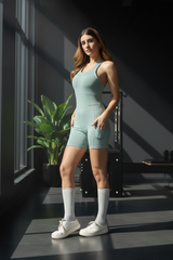 Bone-Dry Functional Workout Body Suit - Pista Green